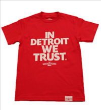 Red "In Detroit We Trust Original" Apparel