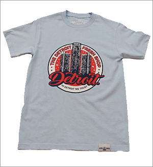 Light Blue "RenCen" Apparel - Detroit Fresh Shop