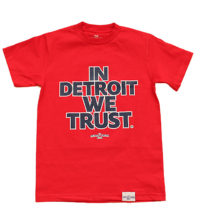 Red, White & Blue "In Detroit We Trust" Apparel