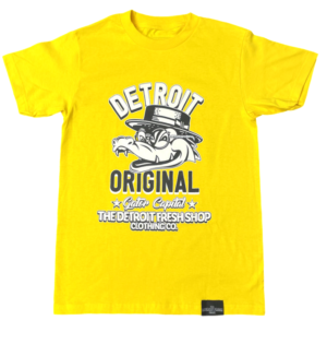 Yellow "Detroit Original" Apparel - Detroit Fresh Shop