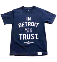 Blue "In Detroit We Trust" Apparel